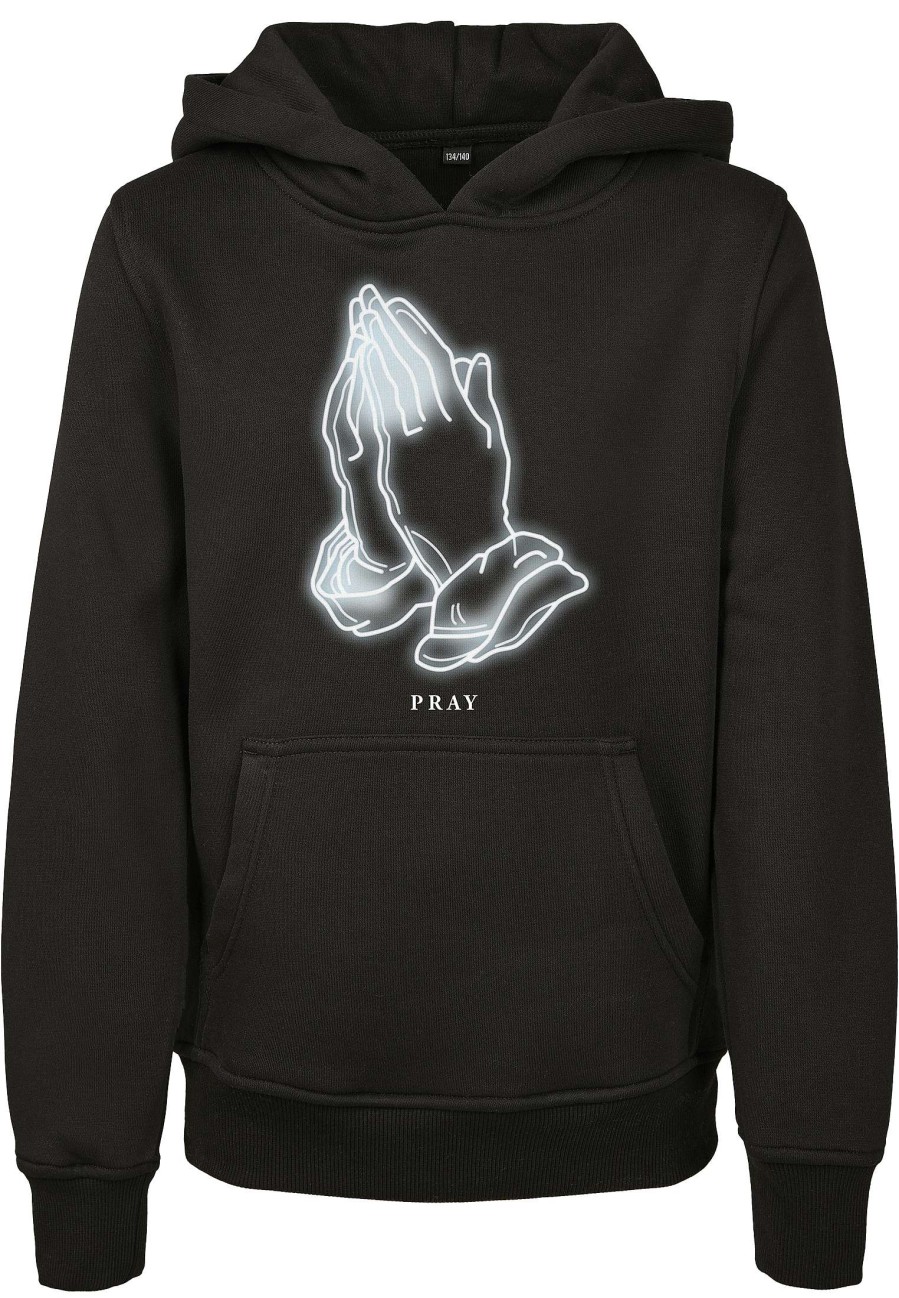 Hot Kinder-Kapuzenpullover „Pray Glow". Schweisausbruche