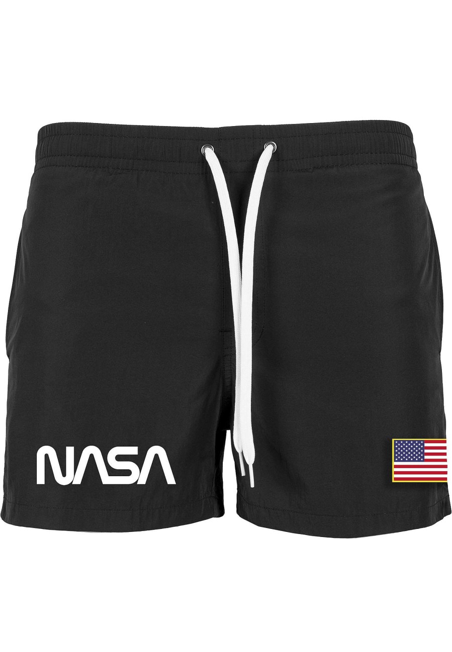 Hot Badeshorts Mit Nasa-Wurm-Logo Bademode