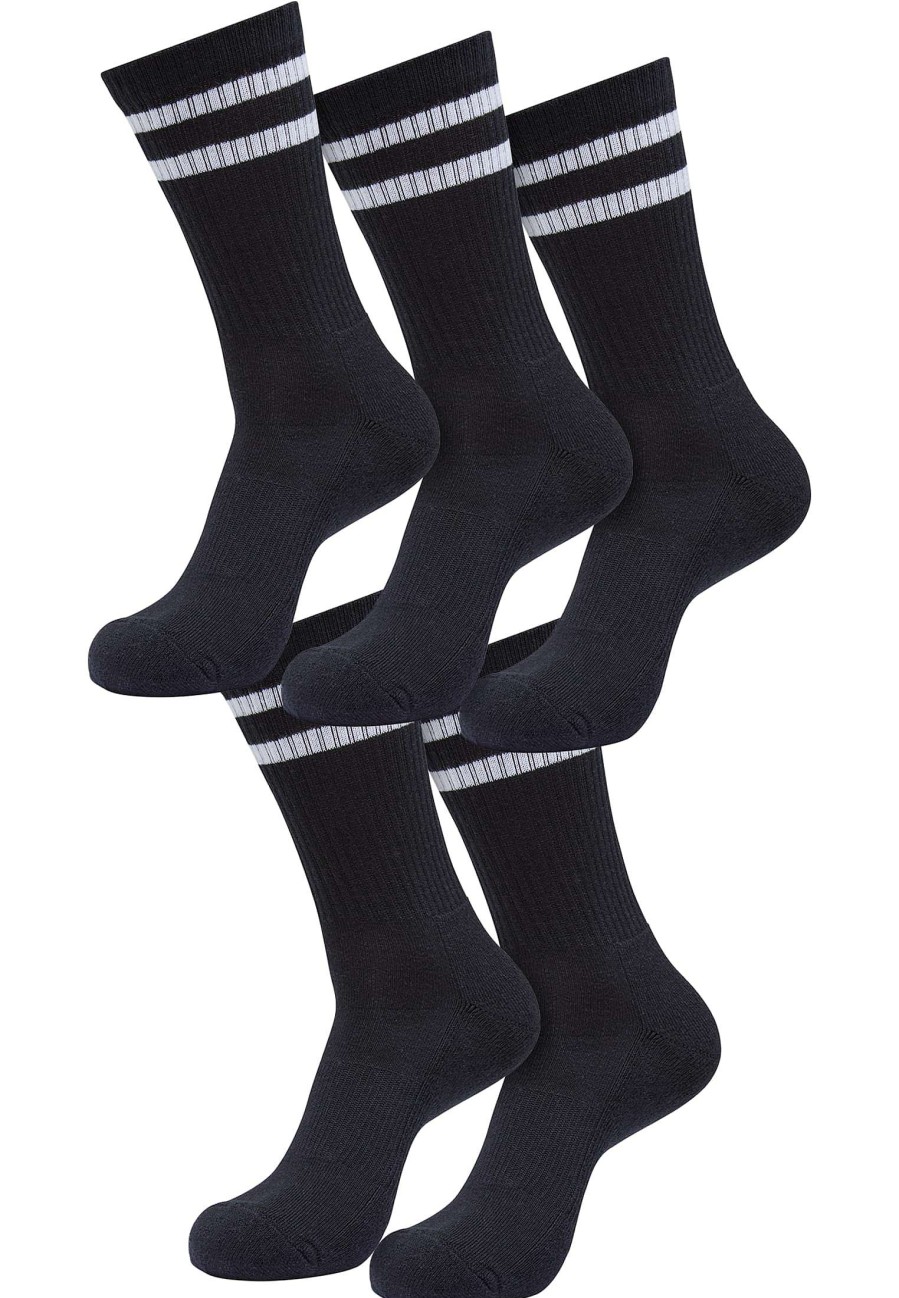 Wholesale Doppelstreifen-Socken Im 5Er-Pack Socken