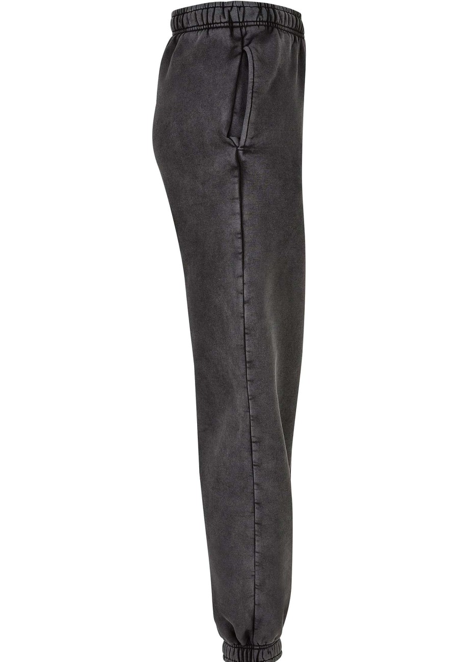 Online Stonewashed-Sweathose Fur Damen Mit Hoher Taille Hose