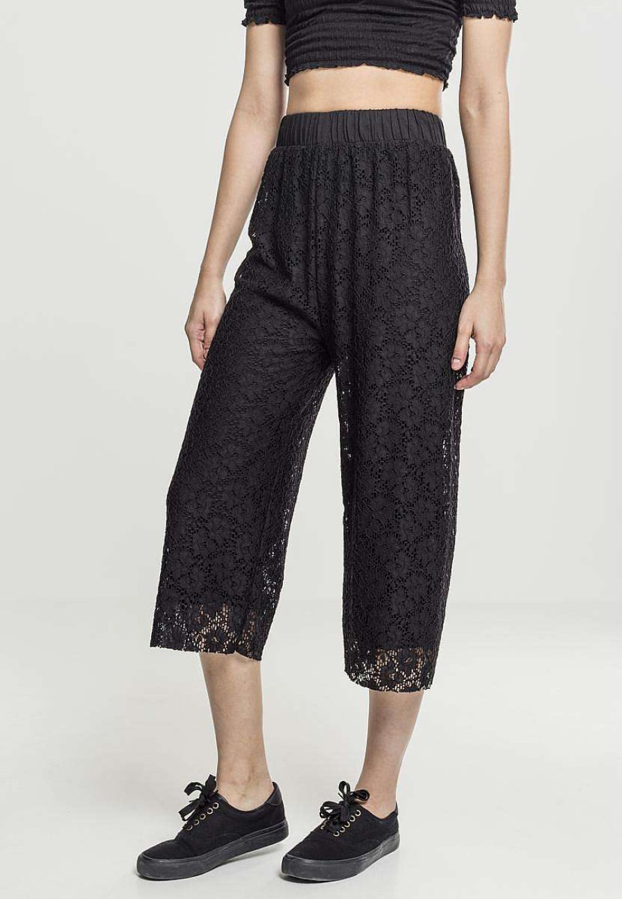 New Damen-Culotte Mit Schnursenkeln Jeans