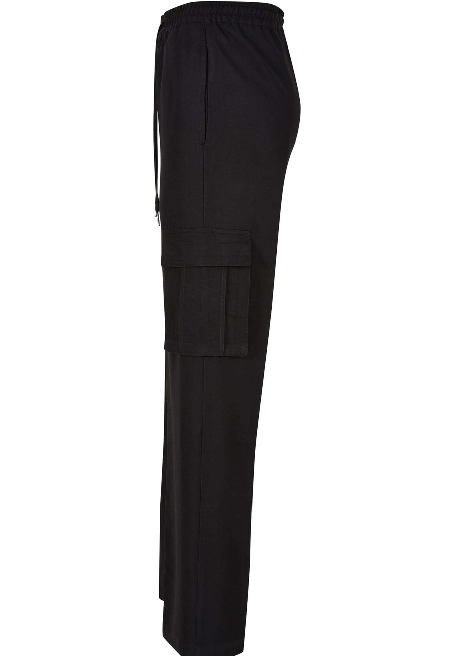 New Damen-Cargohose Mit Geradem Bein Aus Viskose Hose