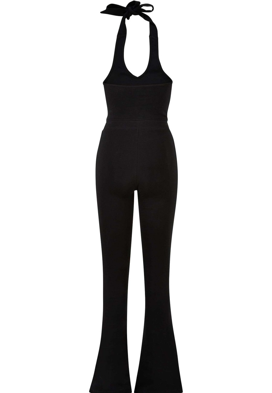 Clearance Damen-Jumpsuit Mit Neckholder Aus Stretch-Interlock Anzuge