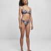 New Damen-Bikini Mit Batikmuster Und Triangel-Rucken Bademode