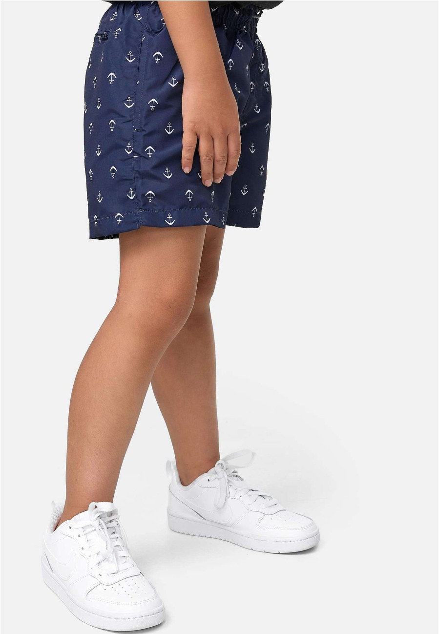 New Jungen-Badeshorts Mit Muster Bademode