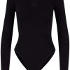 Clearance Damen-Stretch-Jersey-Langarm-Body Unterwasche