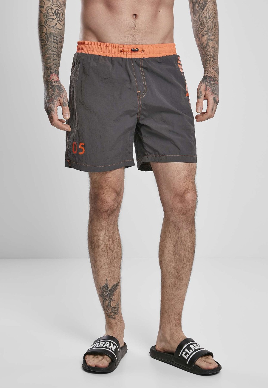 Hot Badeshorts Mit Uc-Logo Bademode