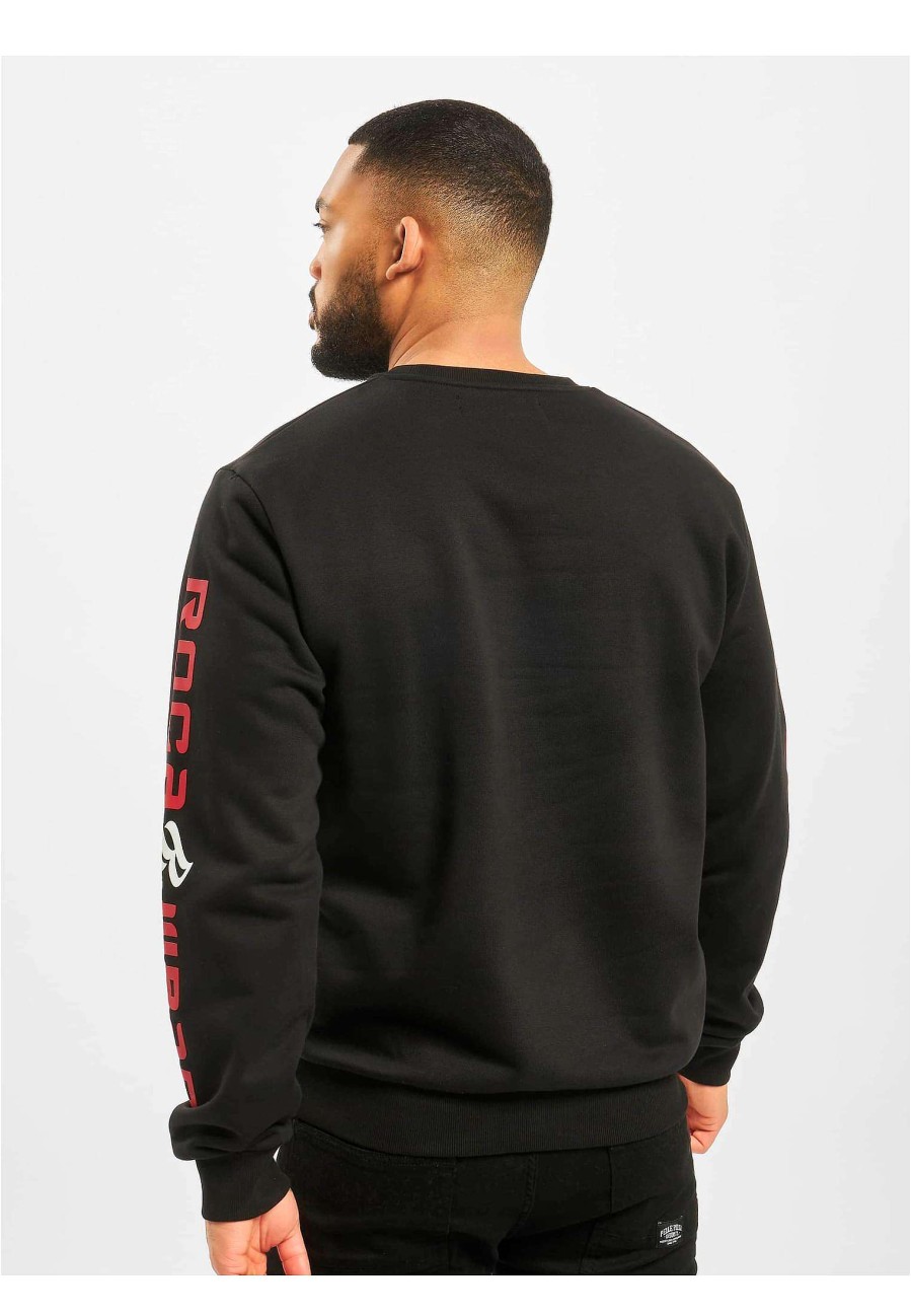 Online Bedrucktes Rocawear-Sweatshirt Schweisausbruche