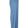 Hot Damen-Hose Aus Hellem Denim Mit Weitem Bein Hose